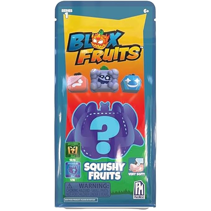Blox Fruits SQUISHY FIGURES, BLIND PACK, COLLECTIBLE PLUSH, OFFICIALLY LICENSED, INCLUDE DLC CODE TO UN-LOCK GAME CONTENT, FOR ENTHUSIAST, 6 YEARS+ - Image 1